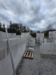ukázka z výstavby novostavby
