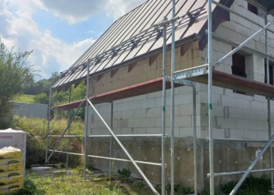 ukázka z výstavby chatky - Bruntál